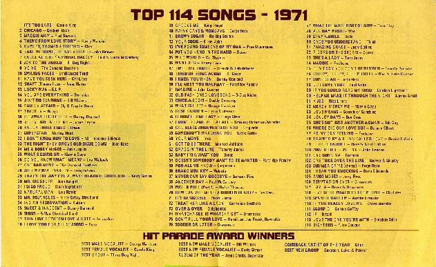 KQV Top 114 of 1971
