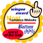 wingee award for tasteless websites